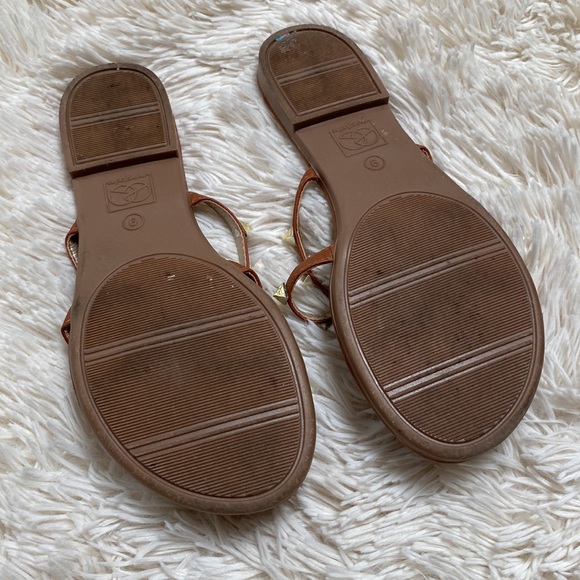 ๐HP๐ Everglades Studded Strap Sandals ๐ Cognac & Gold - Picture 8 of 10